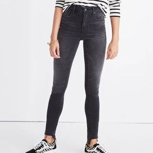 Madewell 10" High-rise Skinny Jeans Step-hem Edition Slater Wash